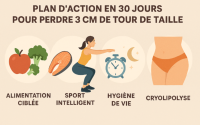 Plan d’action en 30 jours : comment perdre 3 cm de tour de taille durablement ?