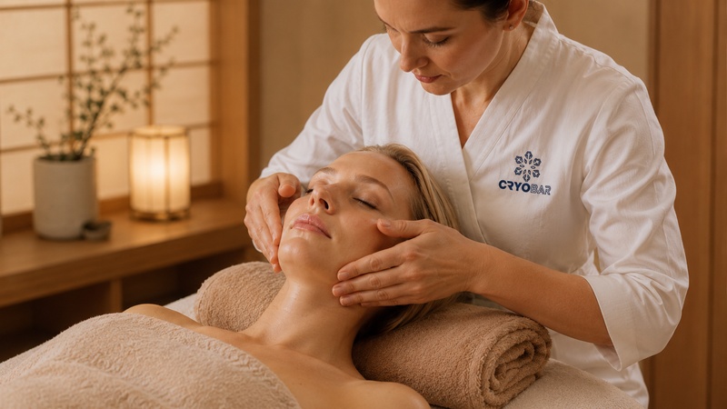 Drainage lymphatique du visage chez Cryobar Paris